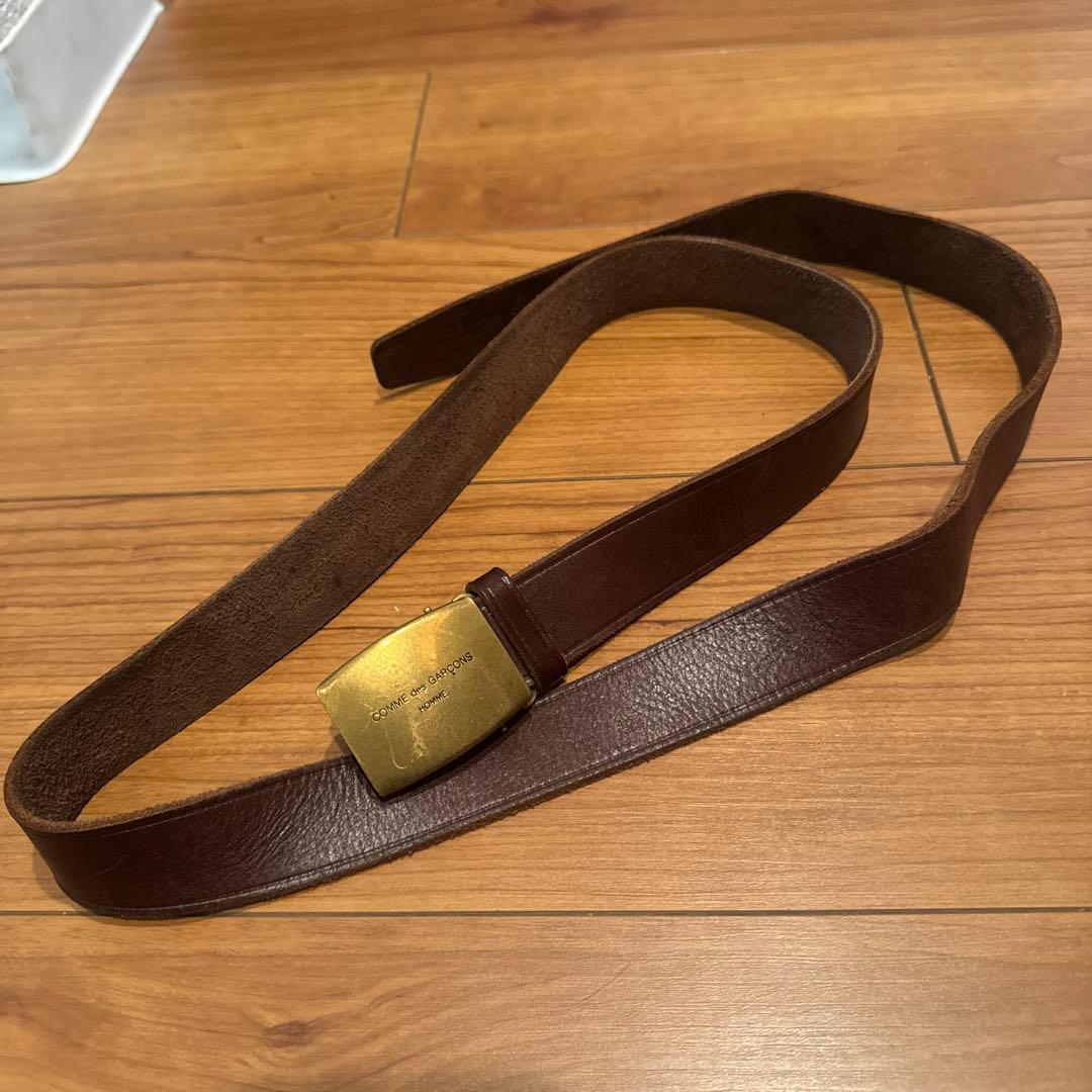 COMME des GARCONS ブラウンレザーベルト