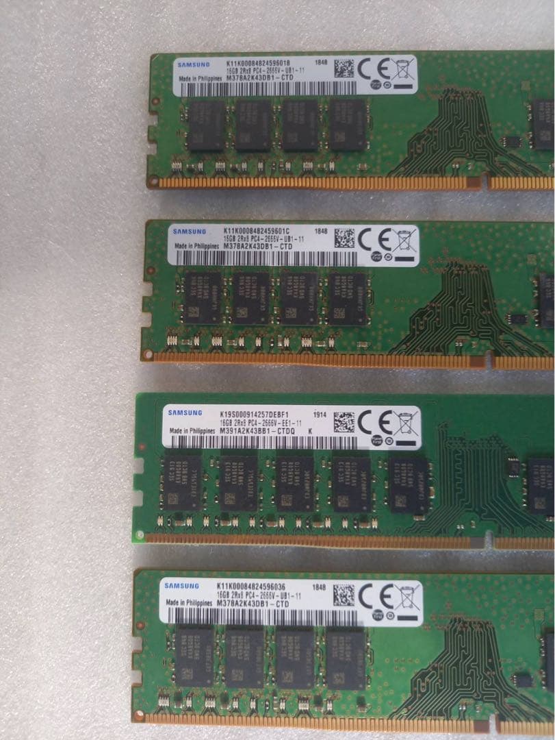 Samsung DDR4 メモリ 16GB×4枚