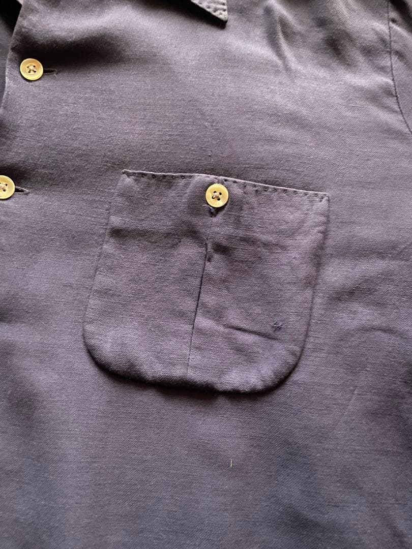 50's PALMDAYL レーヨンシャツ ネイビー