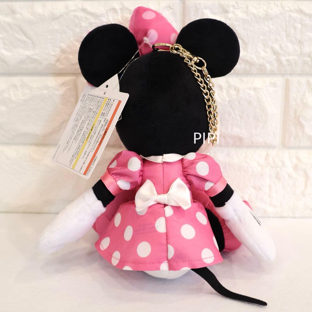 ディズニー　ミニー　キーホルダー　ヘアゴム　セット　ピンク