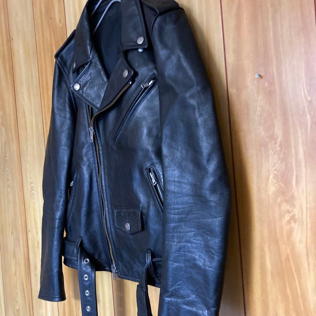 Lithium Homme リチウムオム　 レザー　ダブルライダース 42