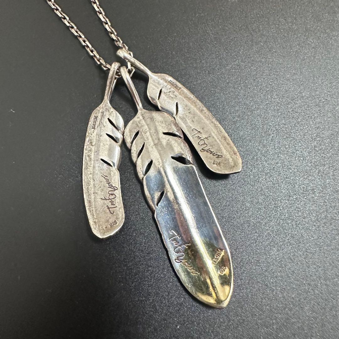 TMT×HARIM 3連フェザーネックレス ティーエムティー ハリム SV925