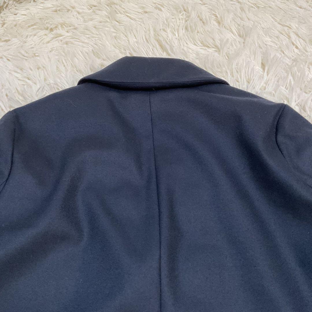 美品♪セオリーリュクス ダウン チェスターコート ロング 40 ネイビー