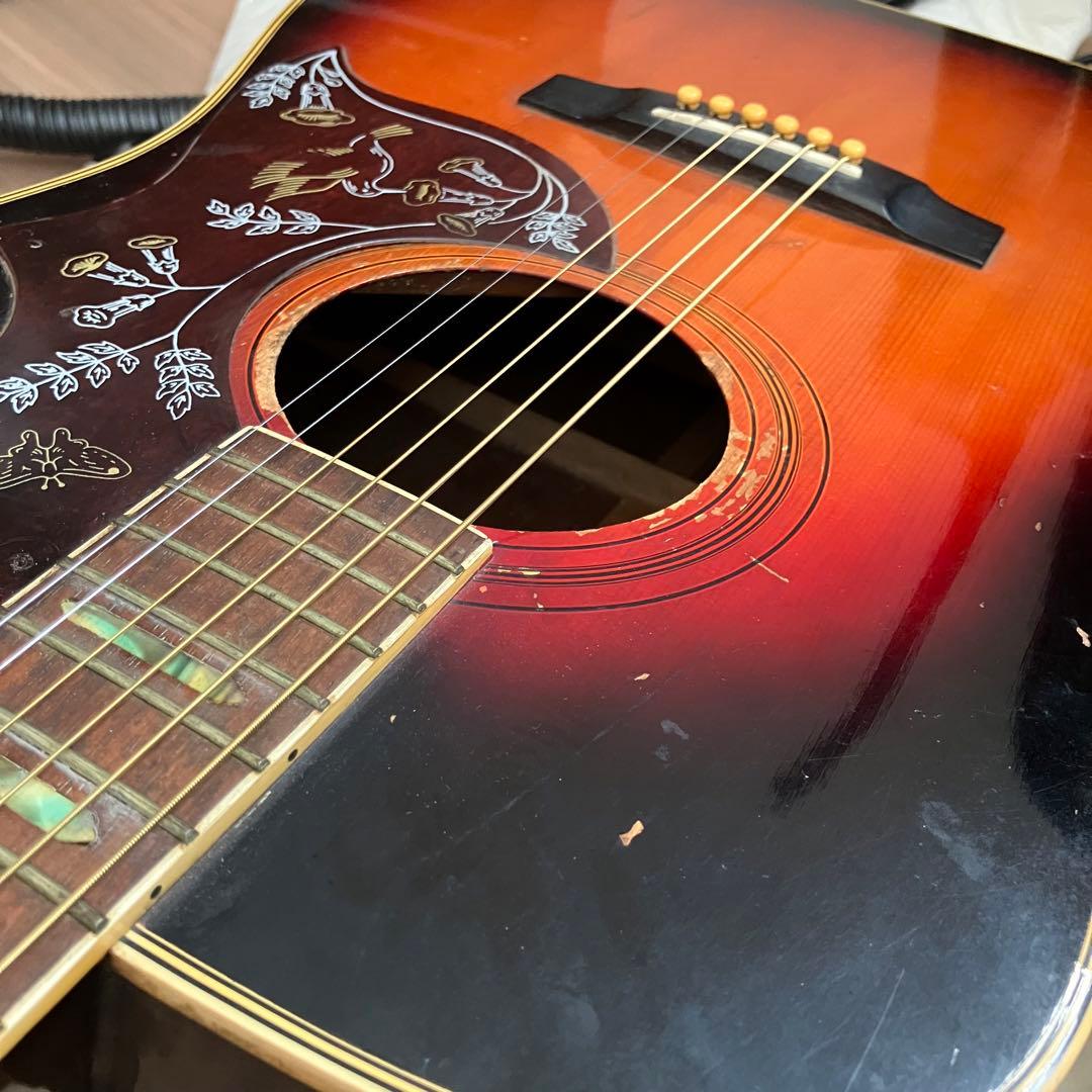 激鳴り❗️70's Jヴィンテージ❗️ハミングバード レリック加工❗️エレアコ仕様‼️