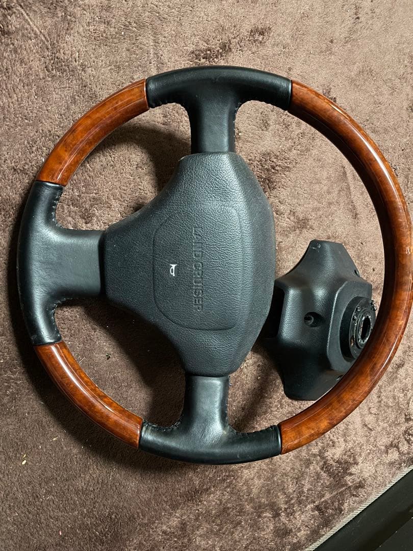 ランドクルーザー80 ウッドコンビハンドル