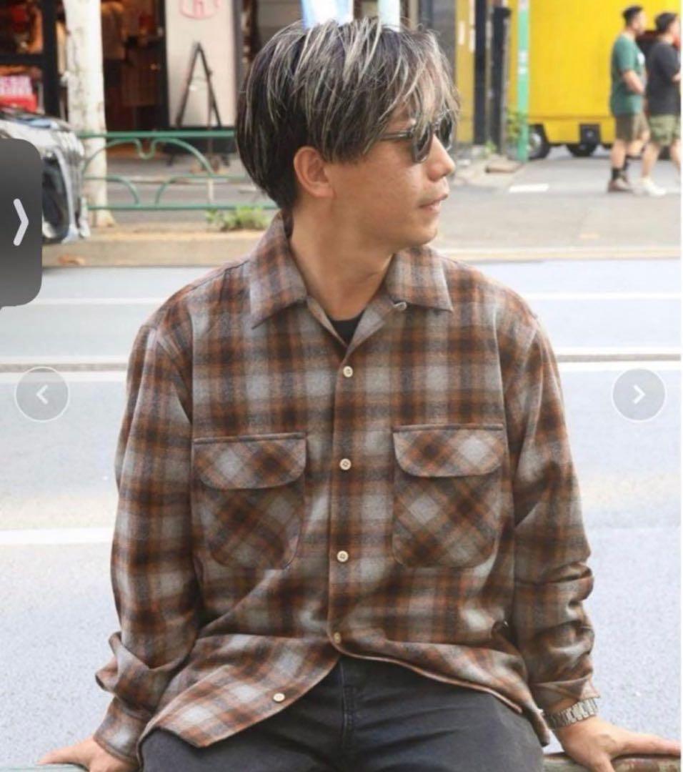 じ*り様 BACKNUMBER FJ ボードシャツ　ブラウンチェック S 新品タ