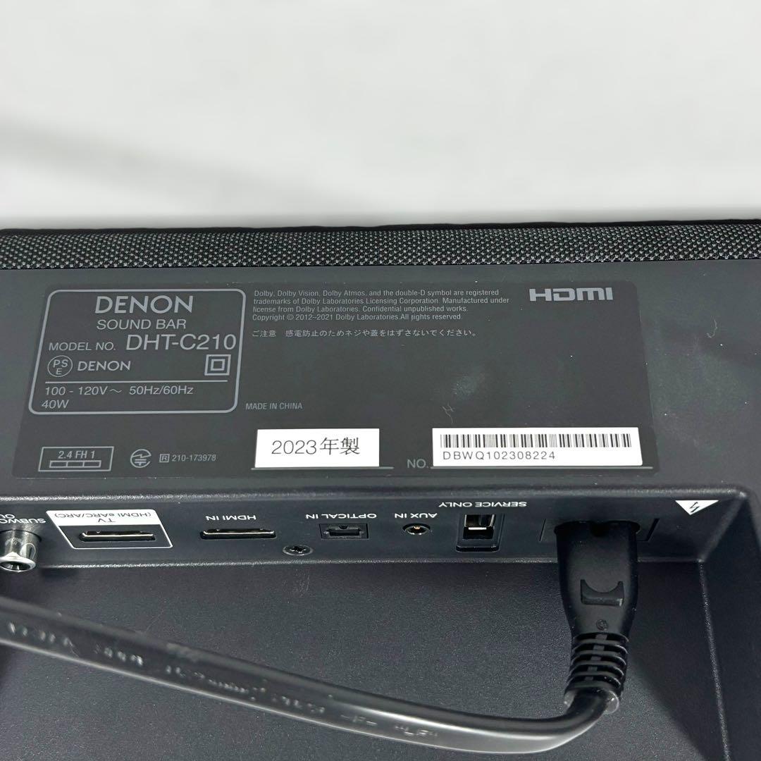 DENON デュアルサブウーハー内蔵サウンドバー DHT-C210