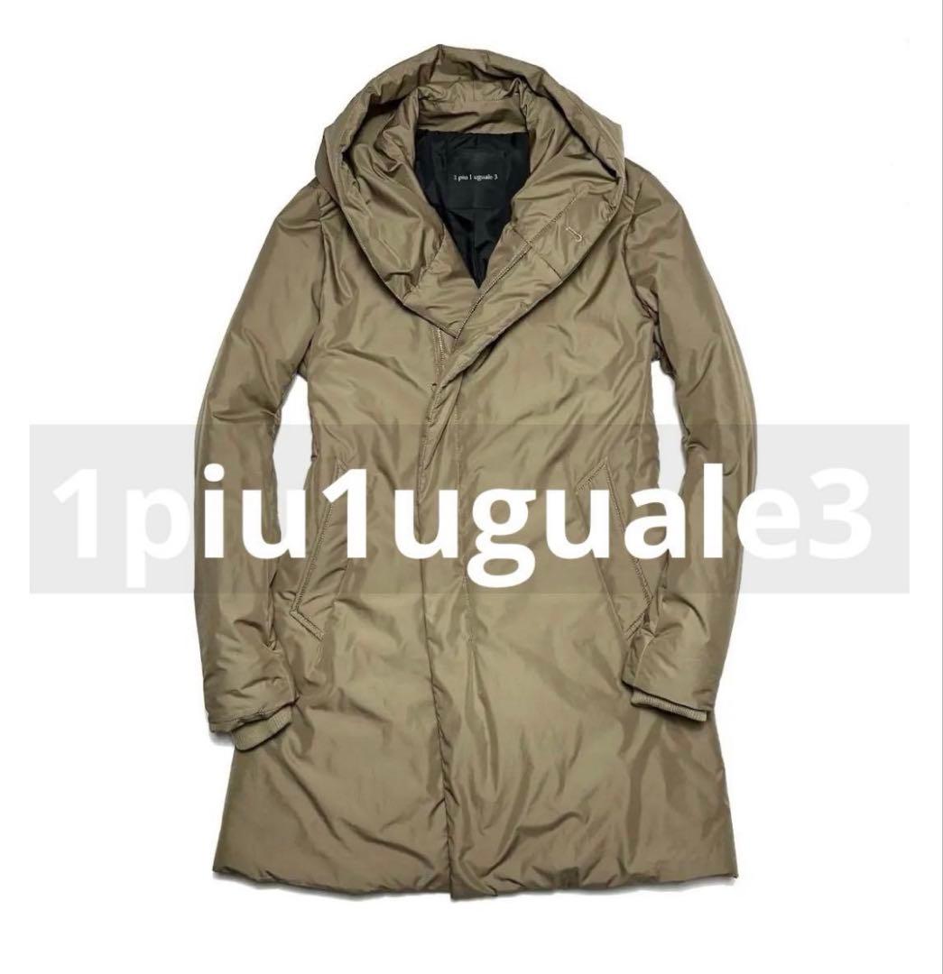 ⚫️ 1piu1uguale3 NEXT WRAP HOODED コートサイズ3