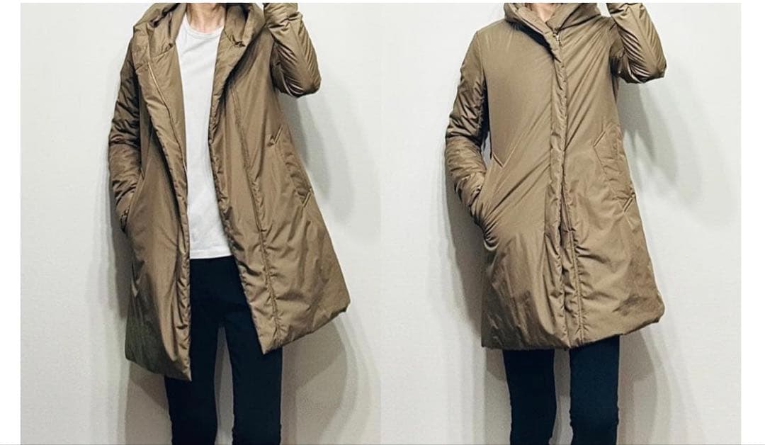 ⚫️ 1piu1uguale3 NEXT WRAP HOODED コートサイズ3