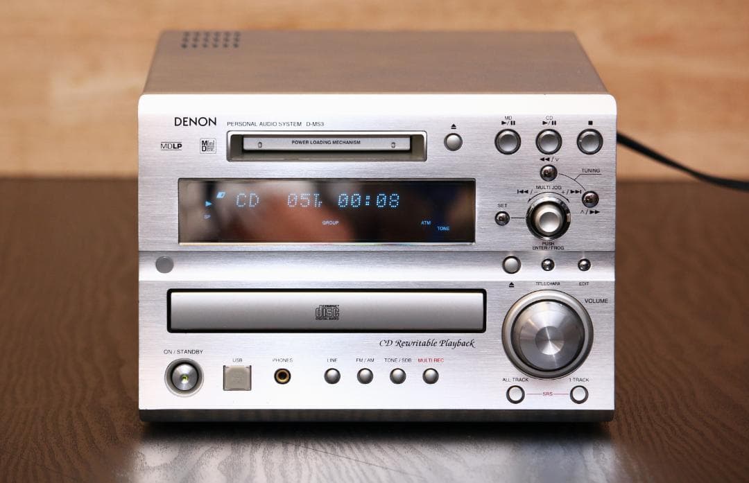 DENON　D-MS3　CD/MD/TUNER/AMP/USB　コンポ　完動品