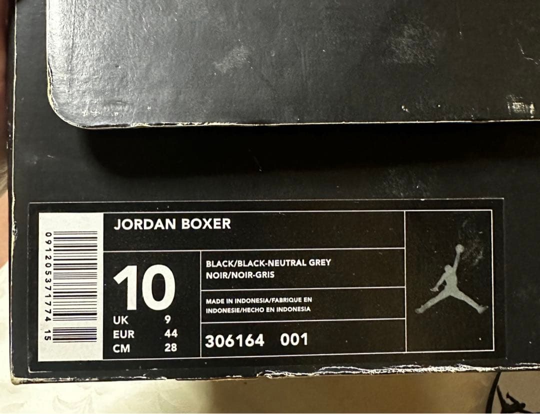 【希少】NIKE JORDAN BOXERロイ・ジョーンズJR 黒×グレー