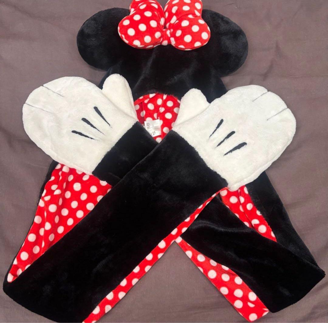 ディズニー ミニーちゃん ファンキャップマフラー