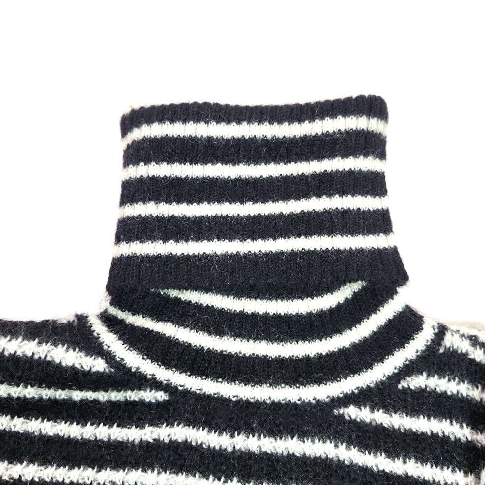 SaintLaurent サンローラン　ボーダー　メンズ　タートルネック　ニット