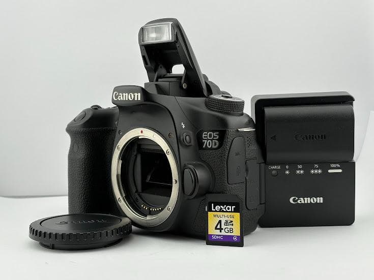 ★極上美品★キヤノン CANON EOS 70D ボディ★バッテリー、充電器付★