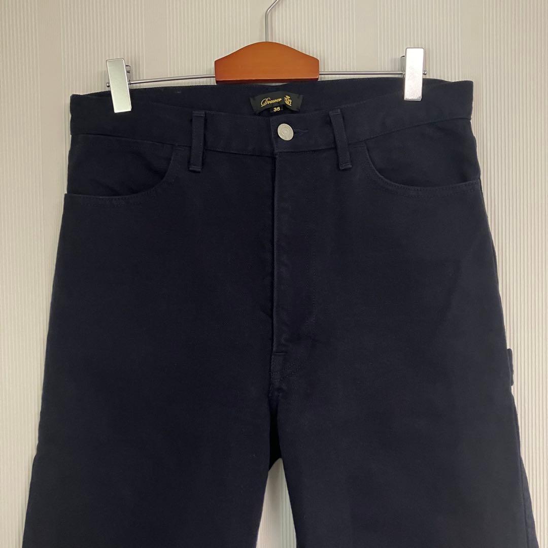 Drawerドゥロワー　コットンシルクデニムペインターパンツ　38 日本製