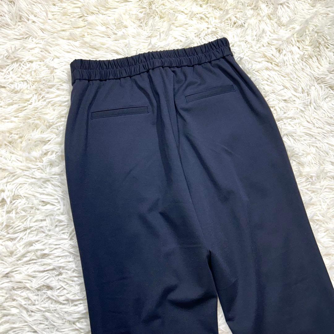 春夏【未使用タグ付☆洗える】パジャマスーツ　セットアップ　カラーレス　ネイビーS