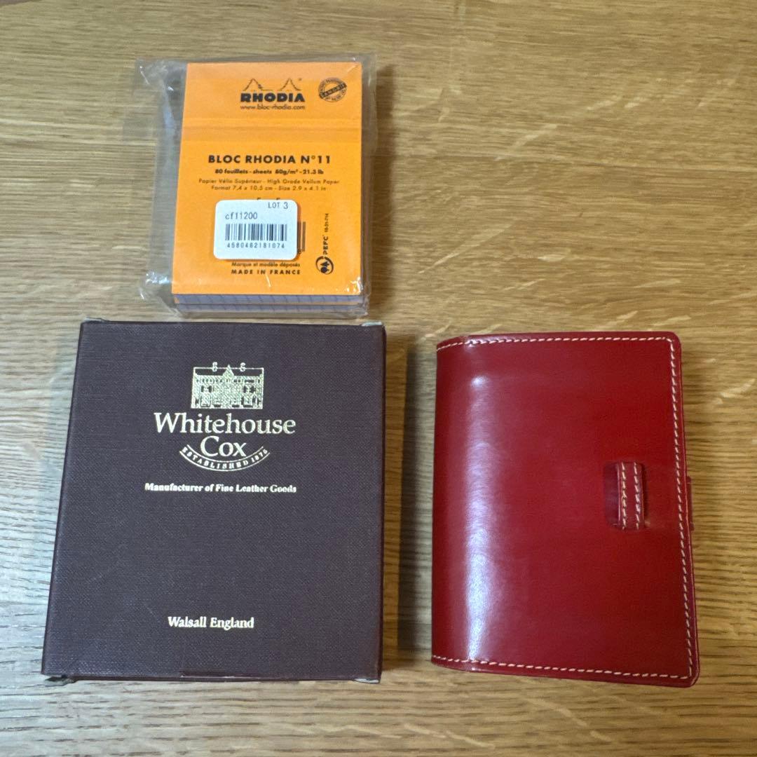 Whitehouse Cox 赤 レザー