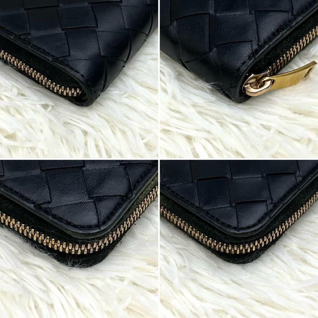【美品】ICチップ内蔵 BOTTEGA VENETA イントレチャート長財布