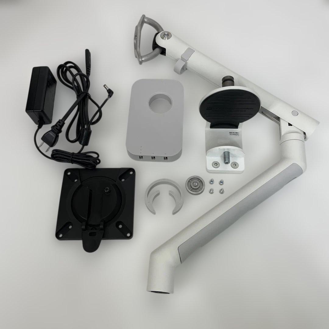 CBS フローモニターアーム クランプ式 シングル USBハブ付き【美品】