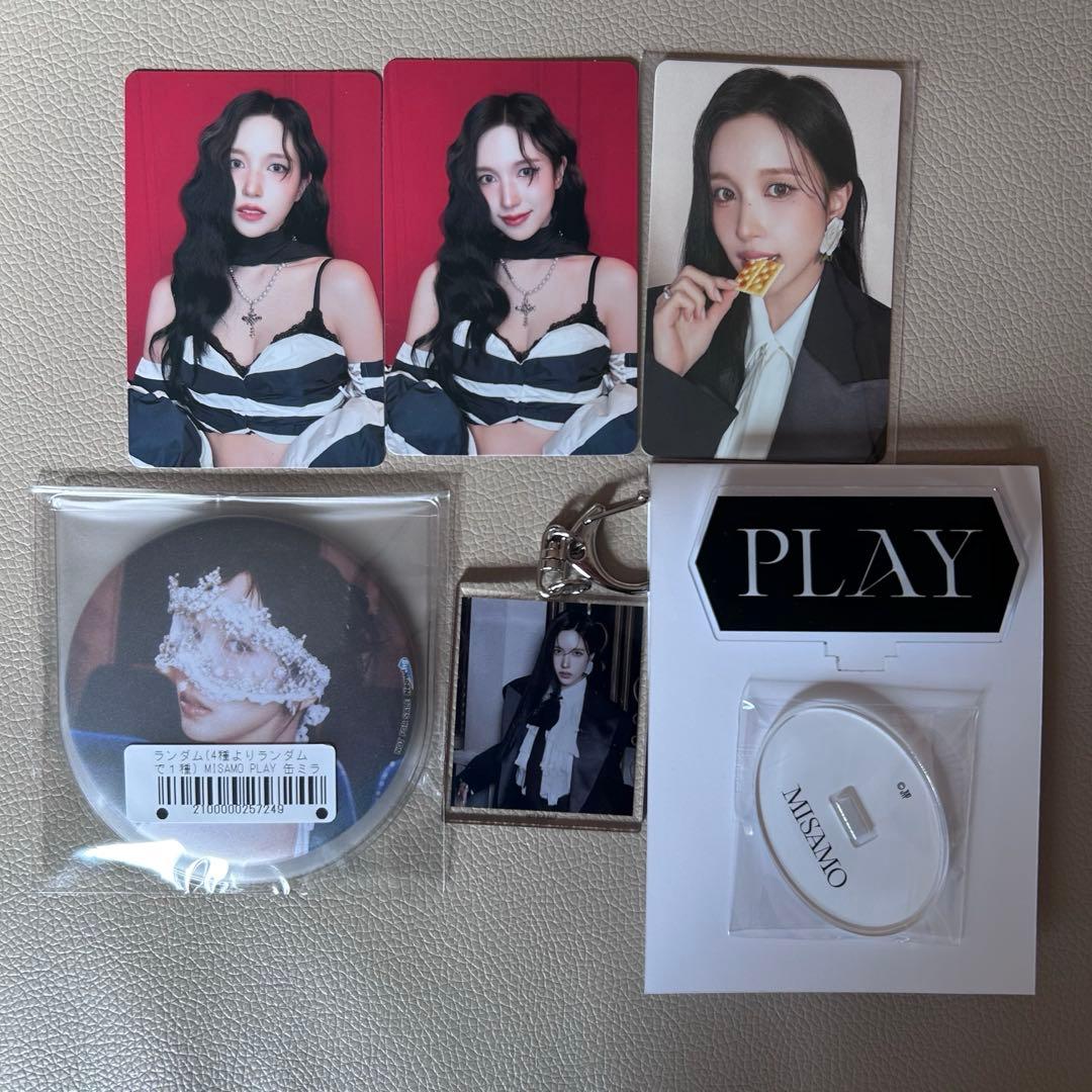 TWICE MISAMO PLAY ミナ　店舗特典トレカ　キーホルダー　缶ミラー