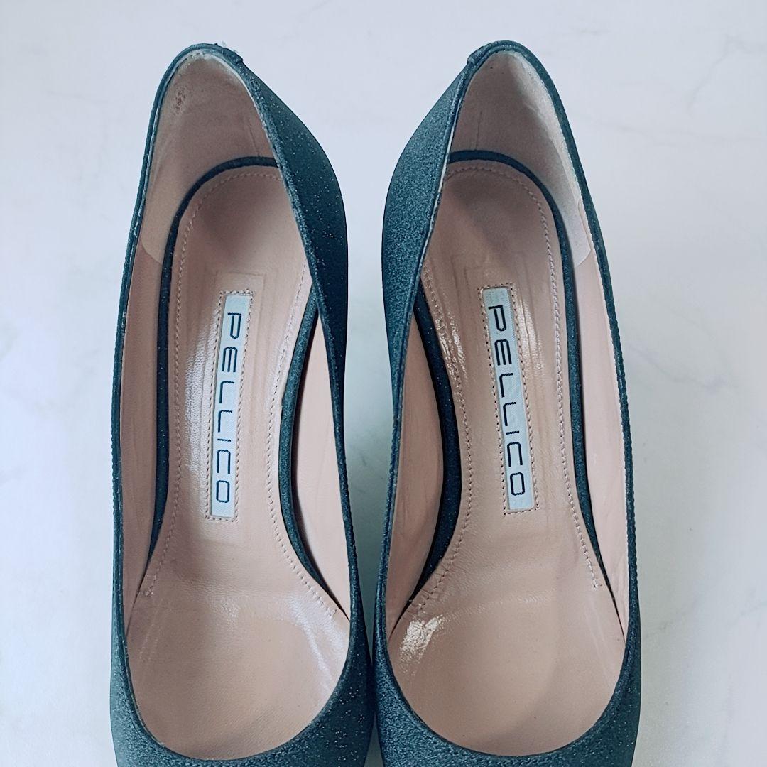 PELLICO ラメ グリッター パンプス ハイヒール