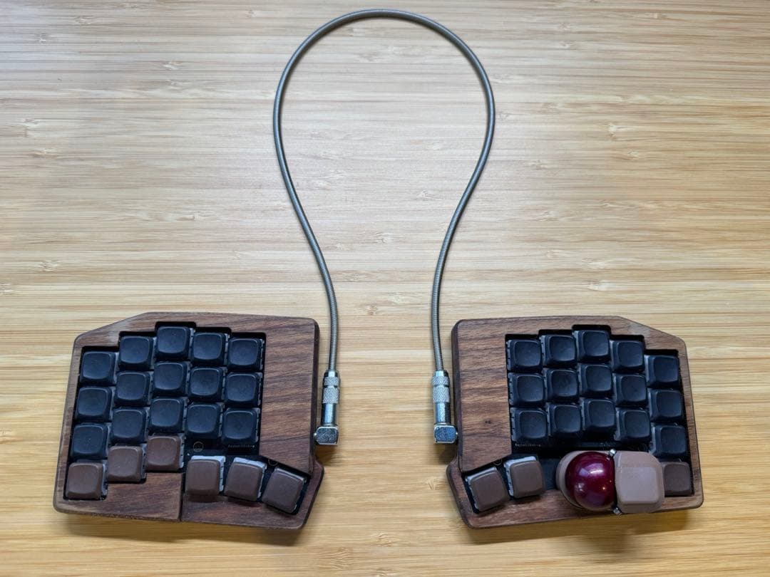 Keyballish μ 木製ケース付き