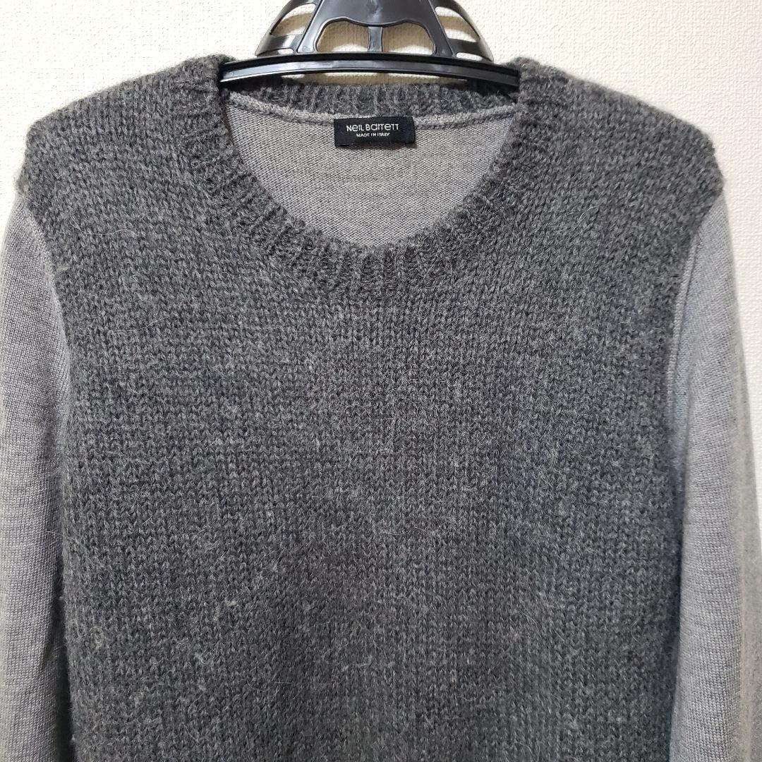 1523様】ミスディアナニールバレットアルパカ混切替ニットMISS DEANNA