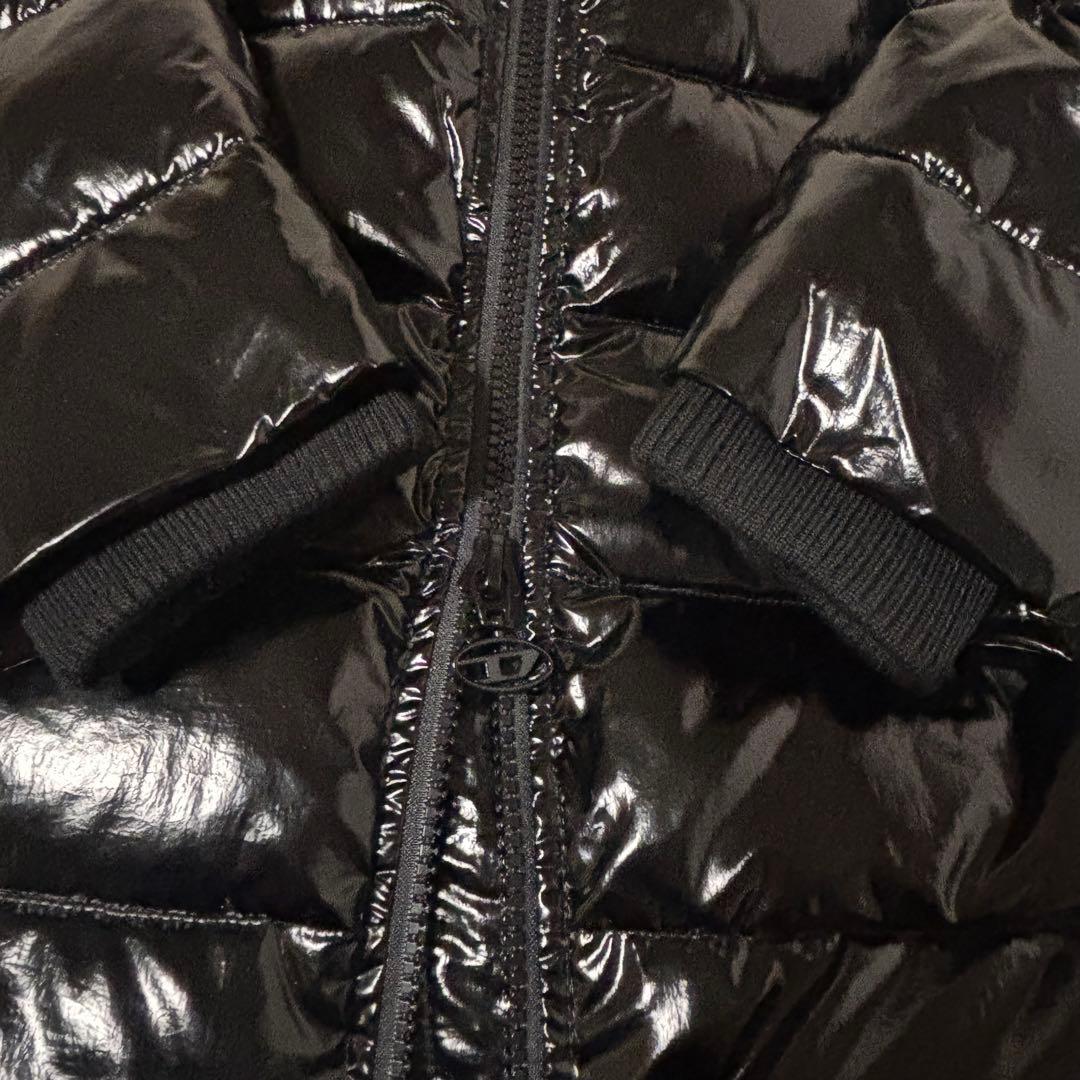 kana様用 新品 DIESEL シャイニー 中綿ジャケット 黒 Y2K