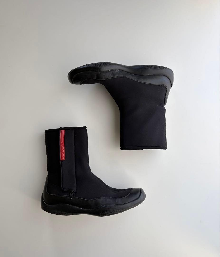 専用Prada Sport AW1999 Nylon Leather Boots