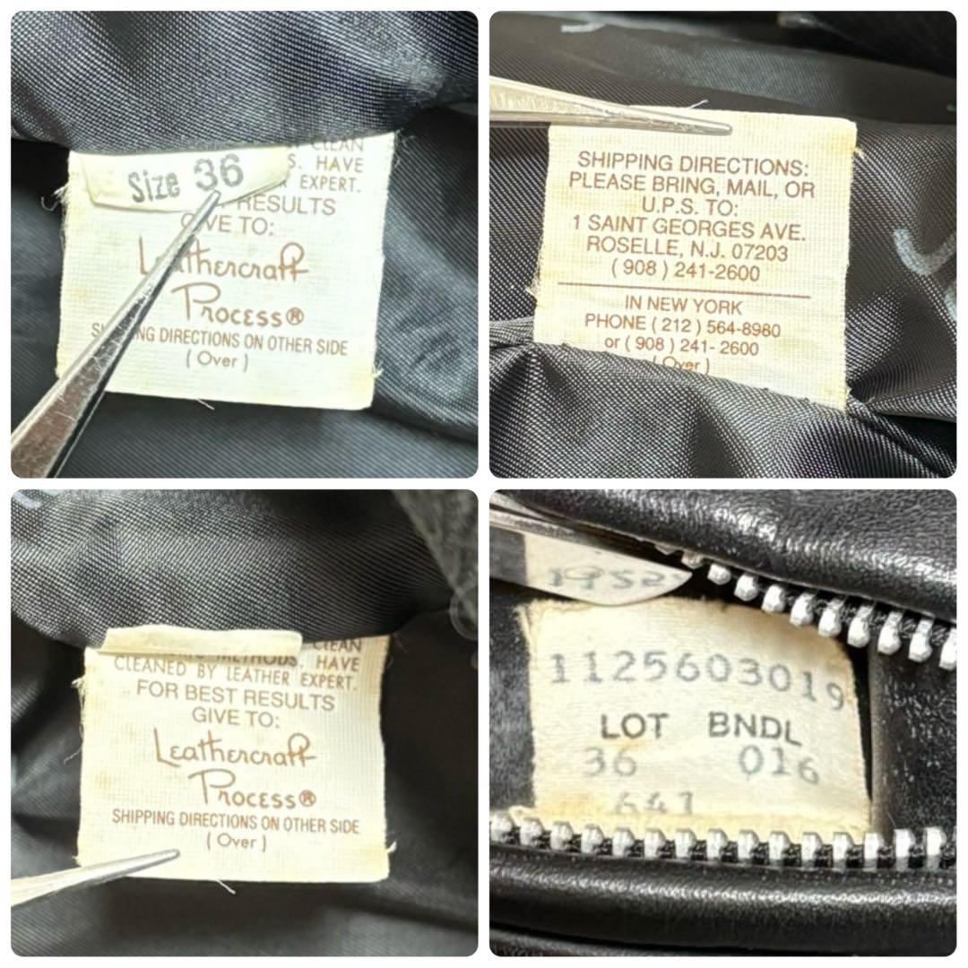 Schott ショット 641 シングルライダースジャケット 36 ボア付き