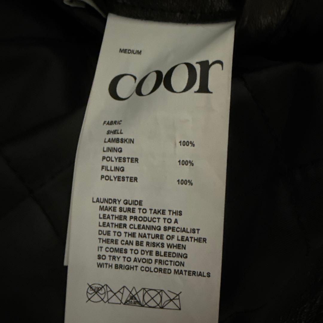 【完売品】COOR Vegetable Leather A-2 Jacket