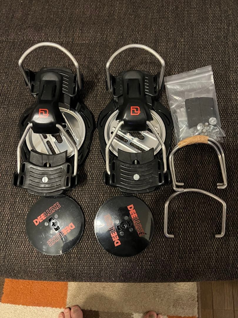 美品　DEELUXE アルペンスノーボード ビンディング ブラックM size