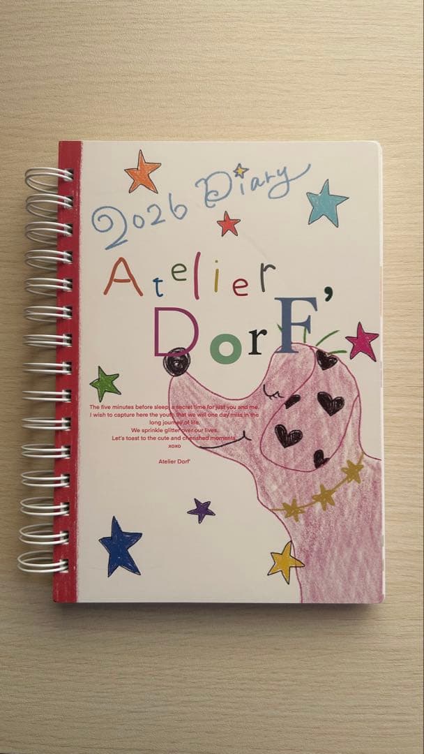 Atelier Dorf' 2026年スケジュール帳