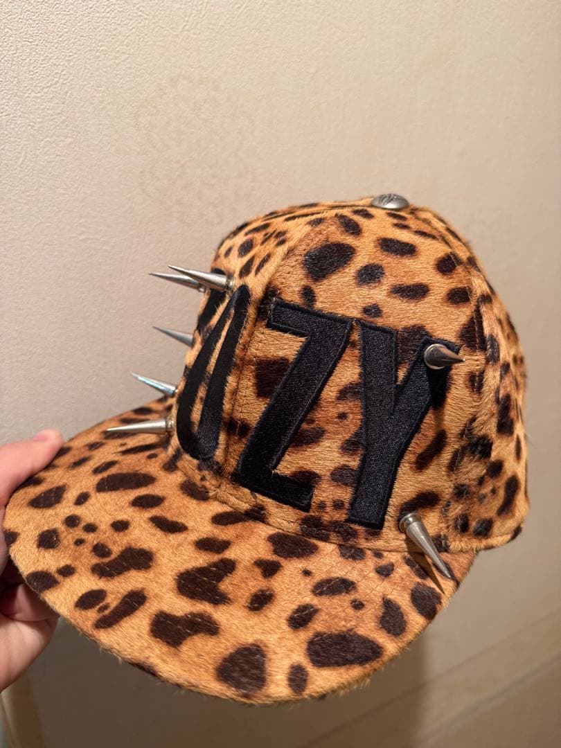 cozy 豹柄レオパードキャップ帽子