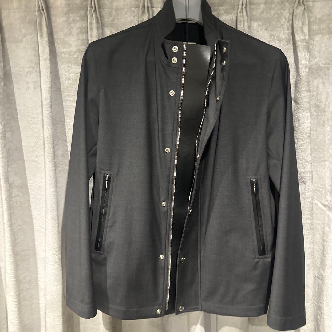 ディオールオム　レザートリムウールブルゾン2016aw 44