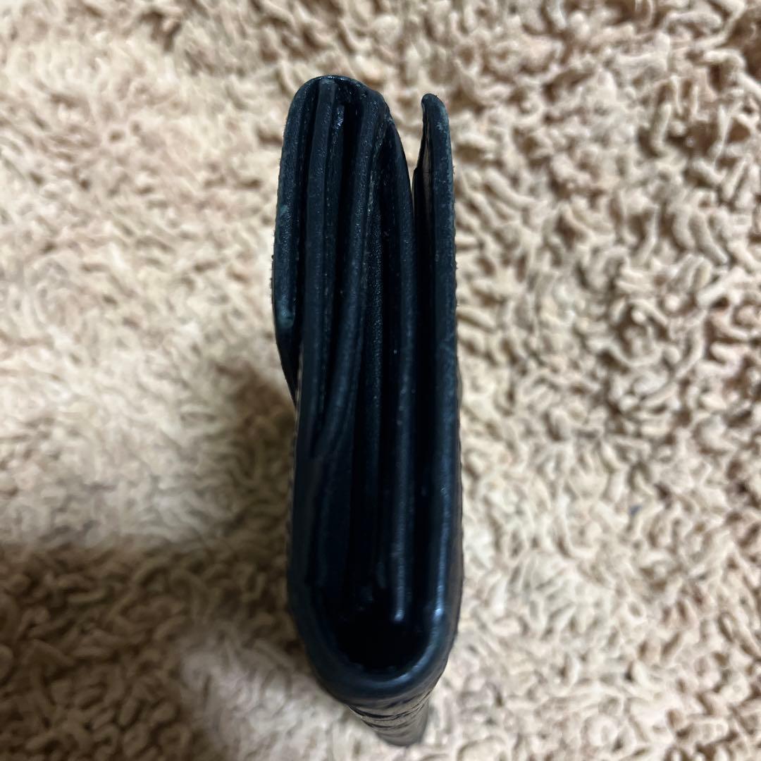 GUCCI グッチ 長財布 シマレザー ブラック　本革