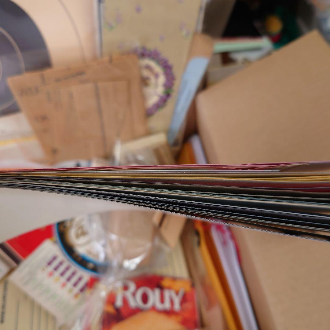 80サイズ/たっぷりephemeral box☆ヴィンテージ海外紙モノ