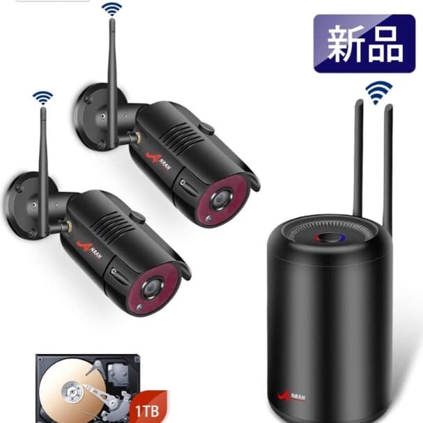 防犯カメラ ワイヤレス 屋外 赤外線 無線 動体検知 暗視 家庭用 wifi