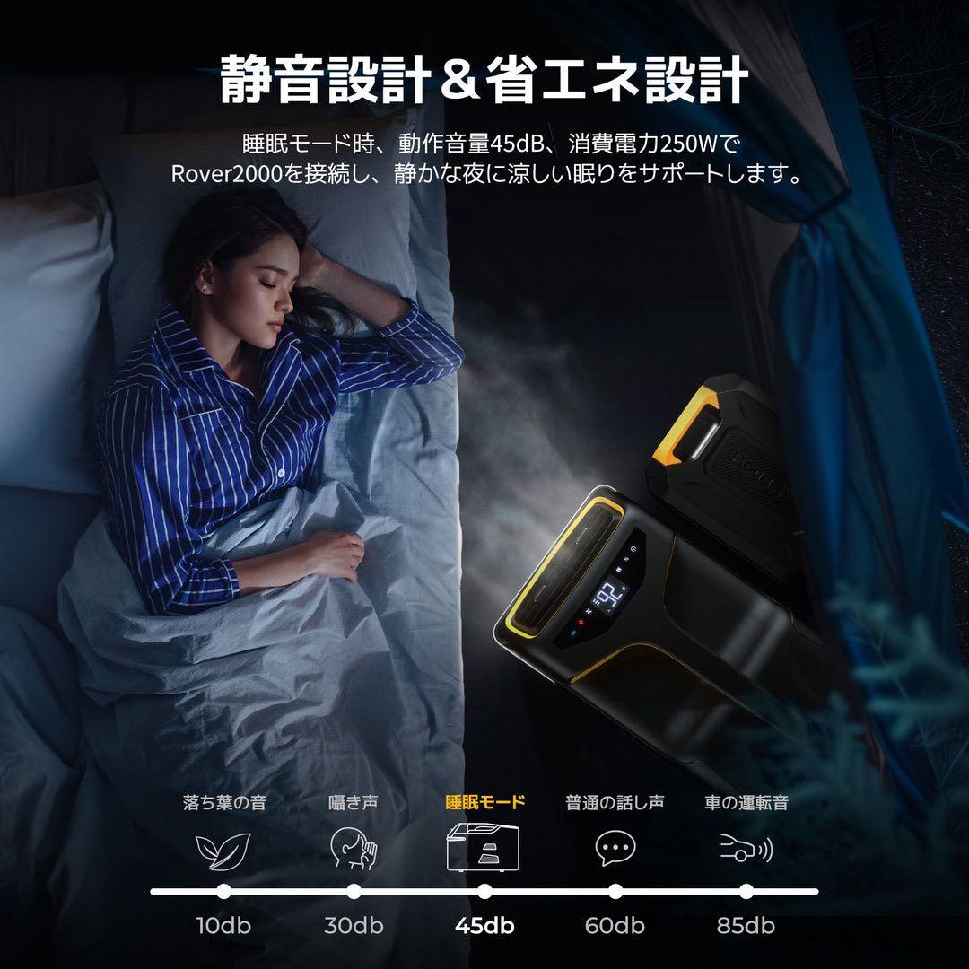 BougeRV ポータブルエアコン 1100W/4000BTU | 四つモード