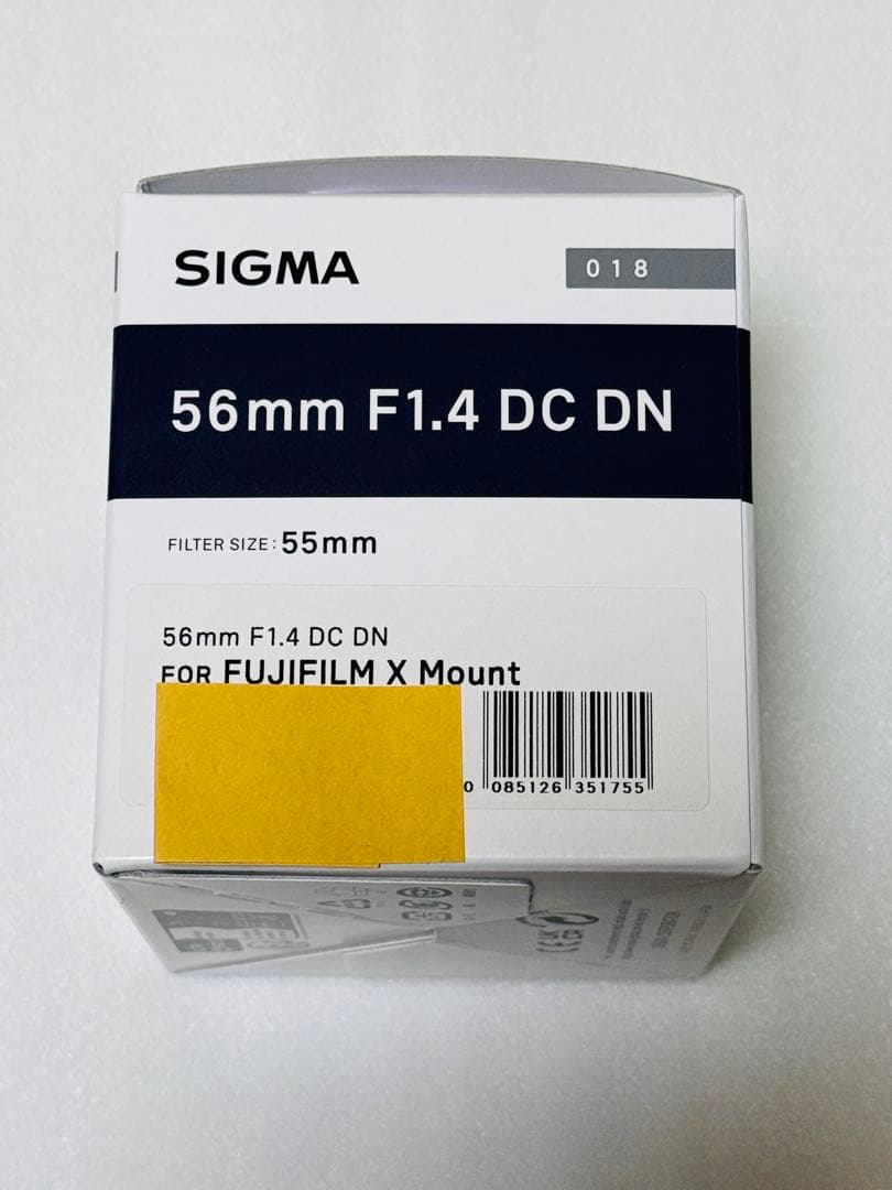 新品　富士 フジフイルム Xマウント用シグマ 56mm F1.4 DC DN