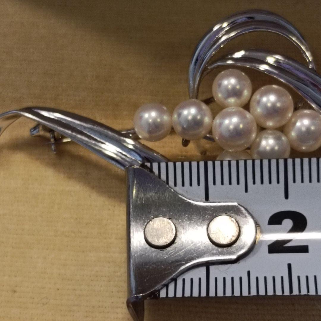 ミキモト ブローチ パール フォーマル 8珠 皇室御用達　箱なし　値引き不可