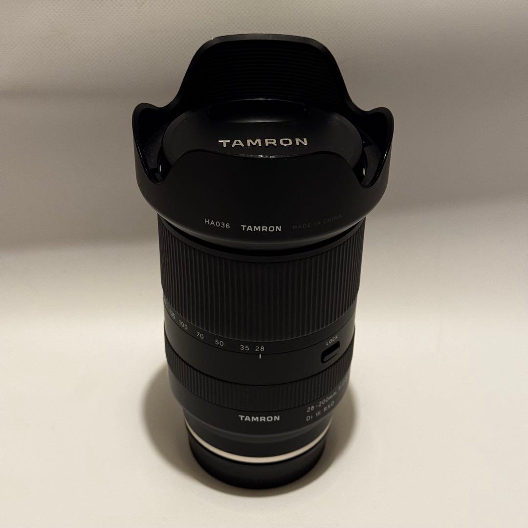 タムロン 28-200mm F2.8-5.6 RXD＋保護フィルター付