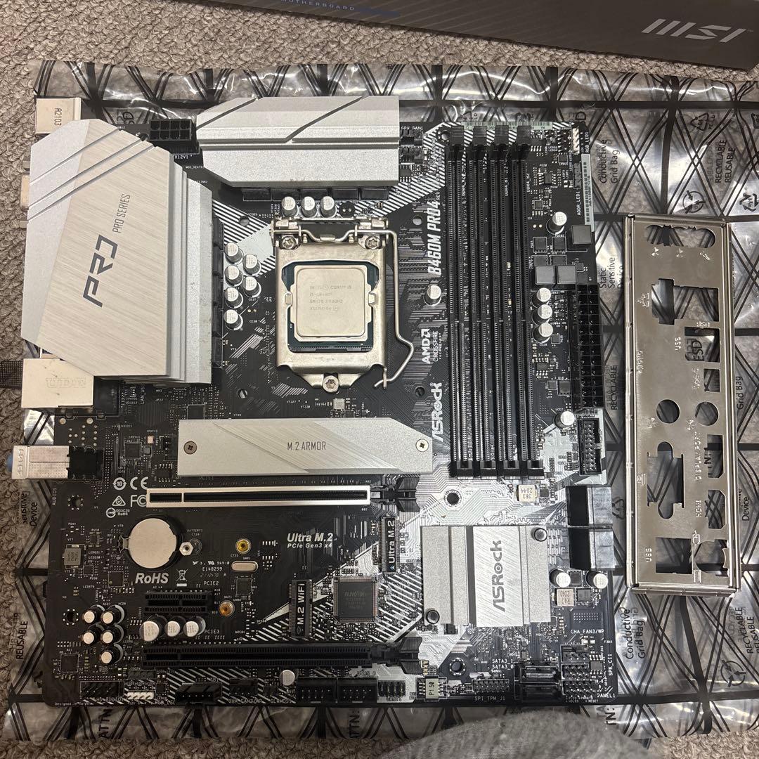 Intel Core i5 10400F マザーボード セット