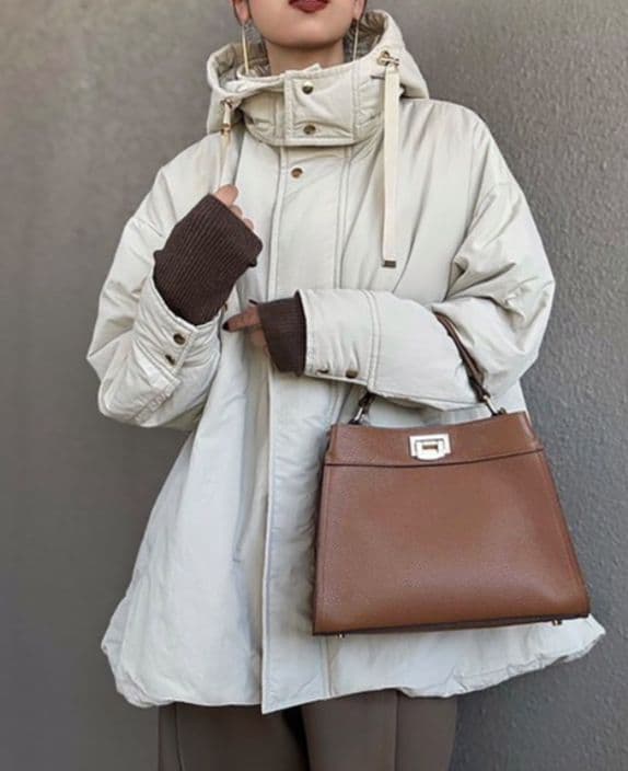 新品タグ付き 3wayパファーフレアオーバーコート エマテイラー