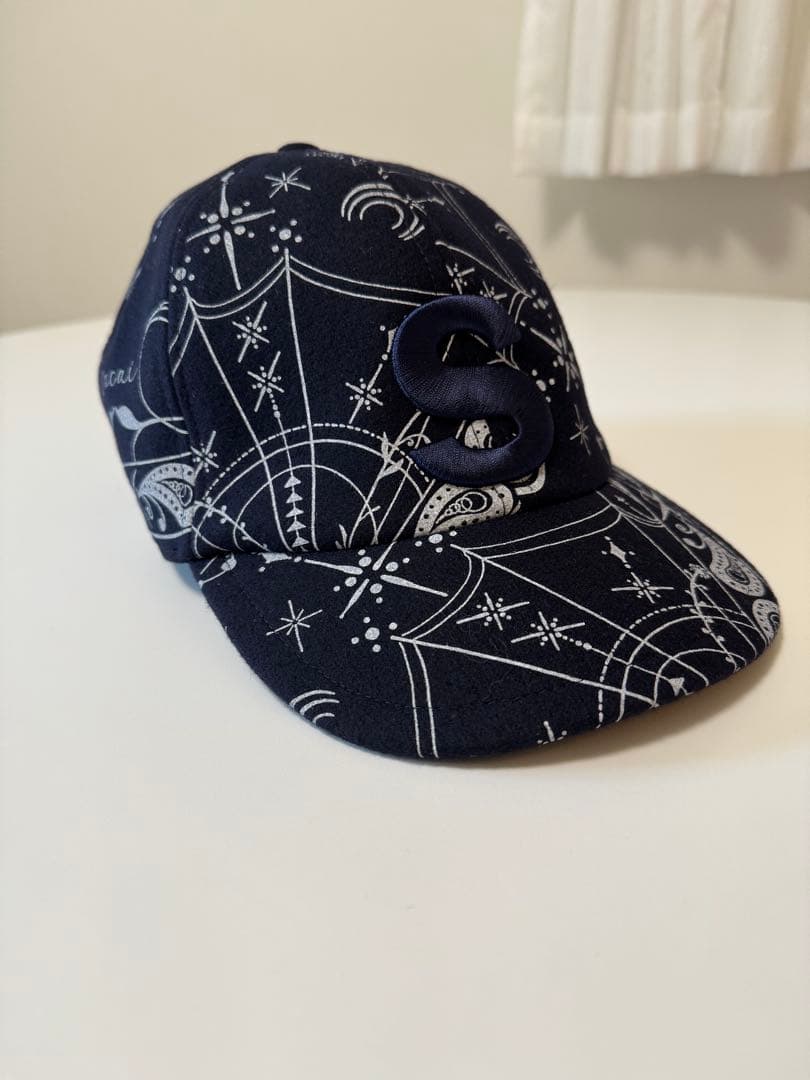 sacai × Dr.Woo wool bandana print cap