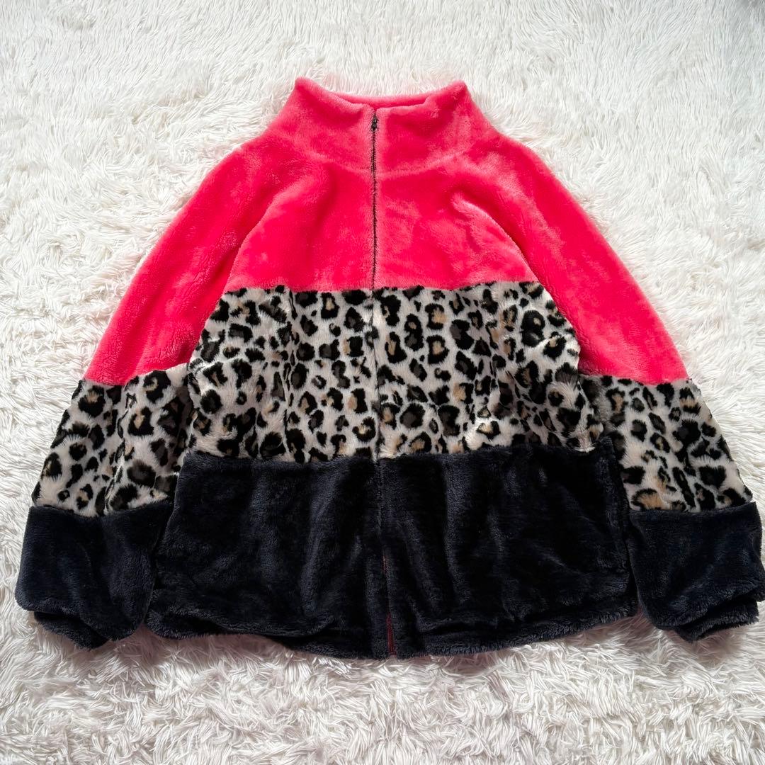 UGG アグ　フェイクファージャケット　ボア　オーバーサイズ　ヒョウ柄　S