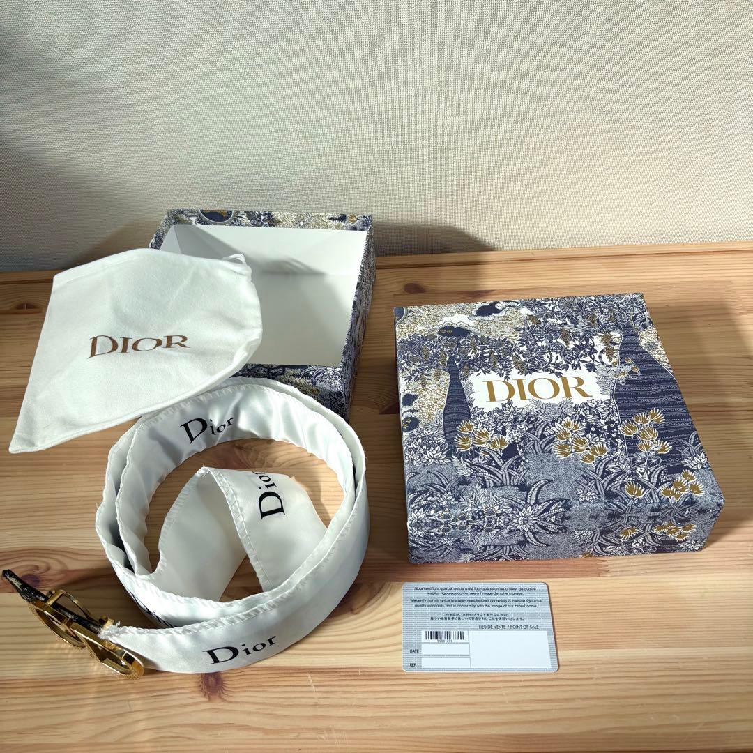 未使用級　Christian Dior CDロゴバックル　トロッター　ベルト