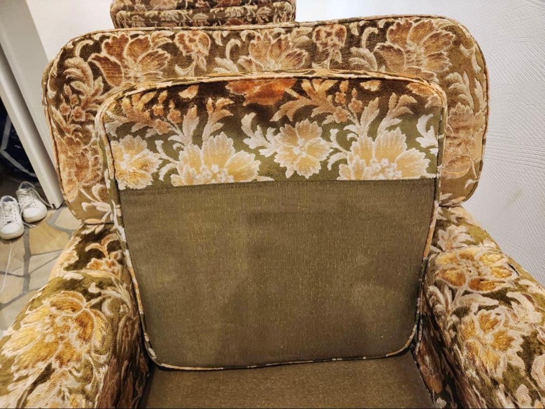 オールドカリモクkarimoku 金華山1人掛けソファ クラシック　アンティーク