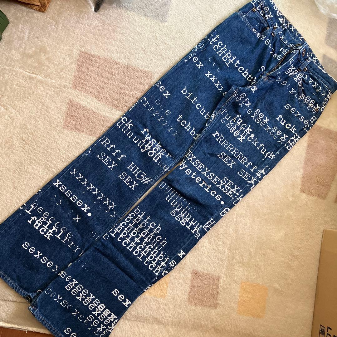 HYSTERIC プリントデニムパンツ