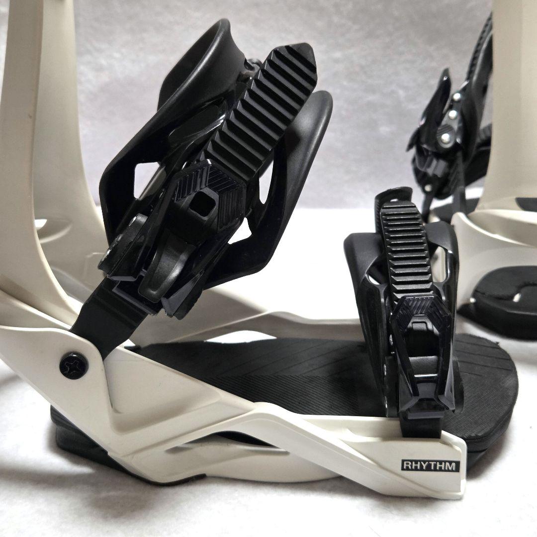 SALOMON RHYTHM ホワイト スノーボード ビンディング Sサイズ